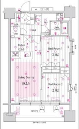 ガーラ・アヴェニュー浅草　902号室　間取り