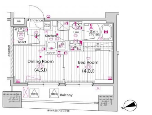 ガーラ・アヴェニュー浅草　904号室　間取り
