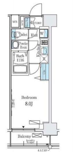 ディームス東陽町2　506号室　間取り