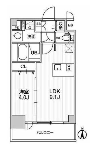 ディームス東陽町2　611号室　間取り