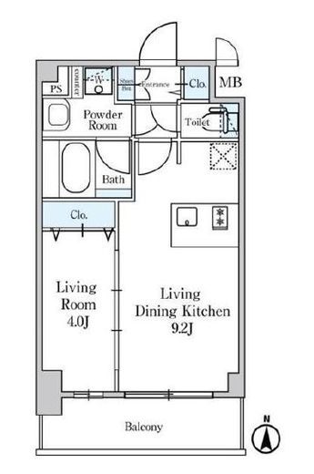 ディームス東陽町2　814号室　間取り