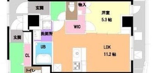 エム・グランヴィア駒形　1002号室　間取り