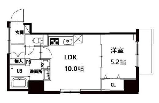 エム・グランヴィア駒形　904号室　間取り