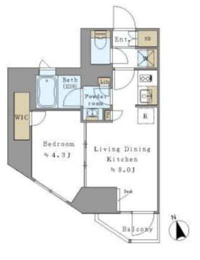プライマル元浅草　501号室　間取り
