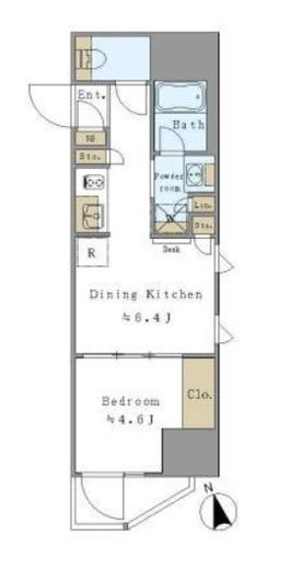 プライマル元浅草　505号室　間取り