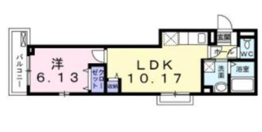 メゾン・ド・カナル森下　201号室　間取り