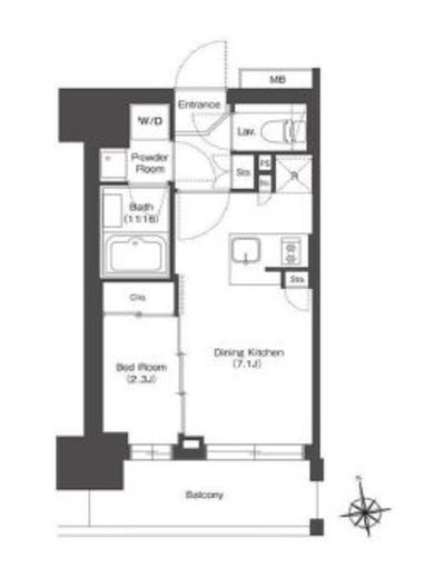 HF八広レジデンス　606号室　間取り