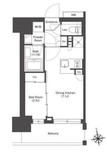 HF八広レジデンス　704号室　間取り
