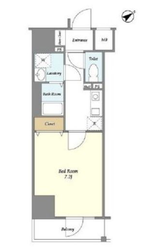 メゾンピオニー東向島　801号室　間取り