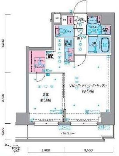 ジェノヴィア南千住2スカイガーデン　803号室　間取り