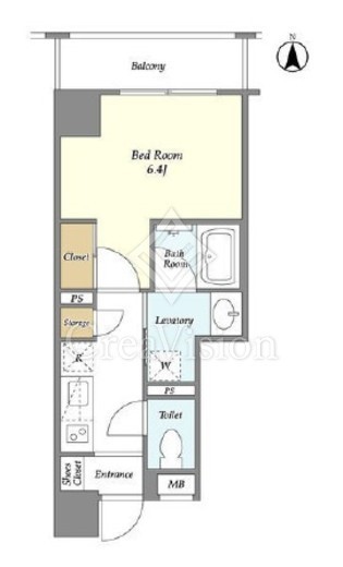 Ａｎｅｌａ　Ｃｏｕｒｔ　502号室　間取り