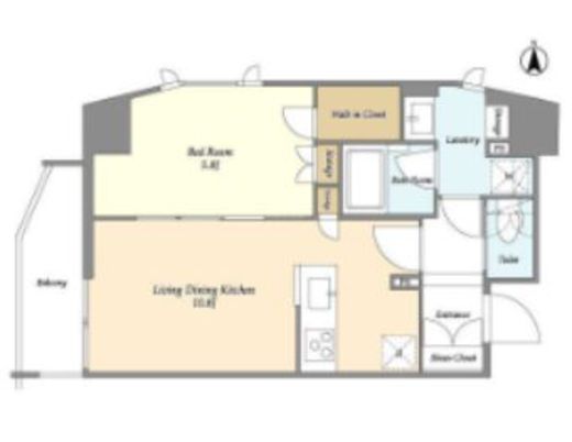 CASSIA上野入谷 (カッシア上野入谷)　201号室　間取り