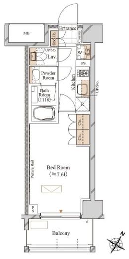 ブランシエスタ森下　304号室　間取り