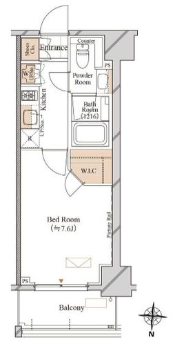 ブランシエスタ両国　1105号室　間取り