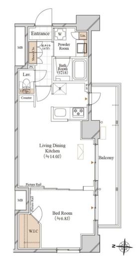 ブランシエスタ両国　209号室　間取り