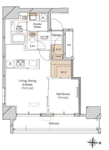 ブランシエスタ両国　601号室　間取り