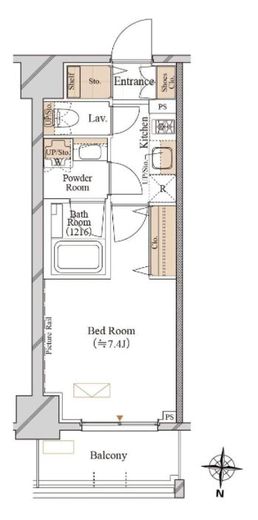 ブランシエスタ両国　606号室　間取り