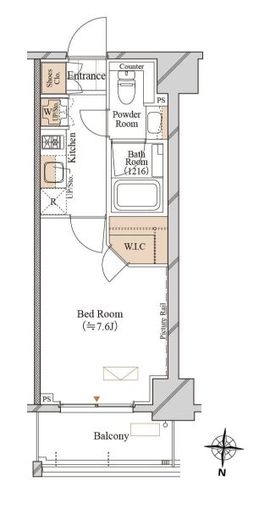 ブランシエスタ両国　805号室　間取り
