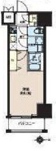 LUNIQ新御徒町1　1203号室　間取り