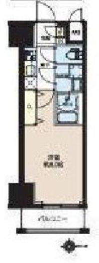 LUNIQ新御徒町1　1204号室　間取り