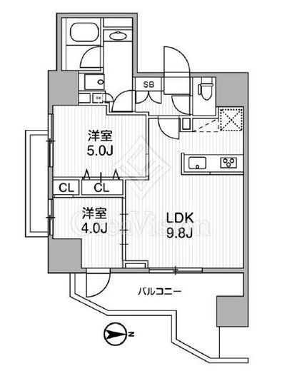LUNIQ新御徒町1　701号室　間取り