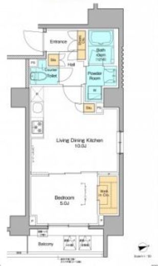 プラウドフラット上野松が谷　306号室　間取り