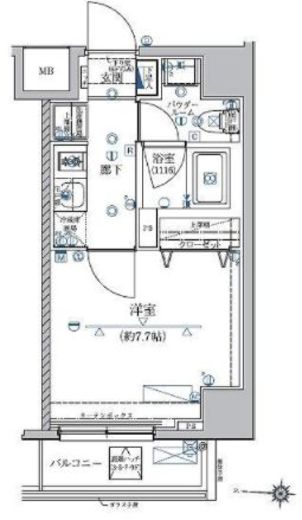 リルシア両国　302号室　間取り