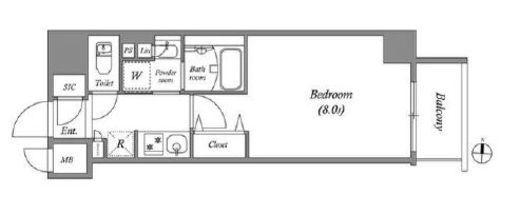 ルネサンスコート錦糸町　403号室　間取り