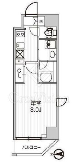 LUNIQ新御徒町Ⅱ　603号室　間取り