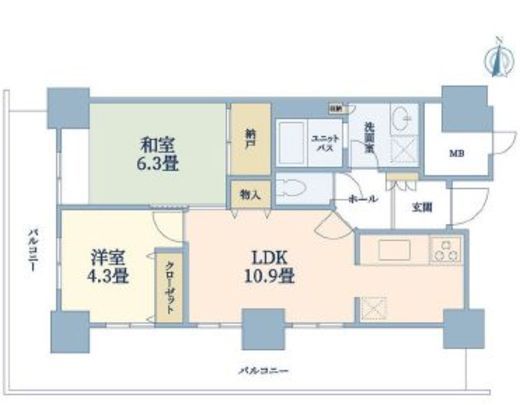 イーストコア曳舟一番館　203号室　間取り