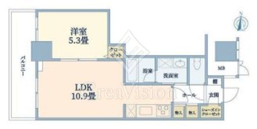 イーストコア曳舟一番館　2008号室　間取り