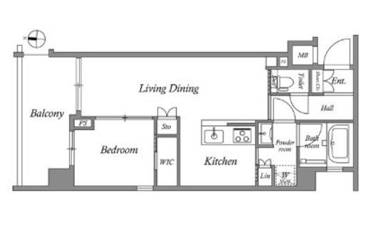 MFPRコート菊川　307号室　間取り