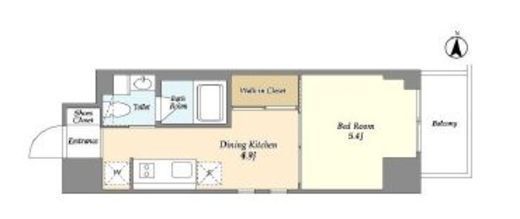 BPRレジデンス亀戸　503号室　間取り