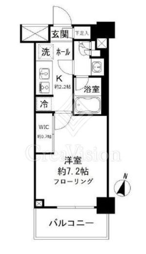 JP noie 亀戸 (ジェーピーノイエ亀戸)　204号室　間取り