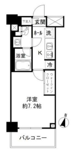 JP noie 亀戸 (ジェーピーノイエ亀戸)　303号室　間取り