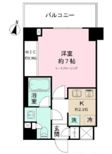 JP noie 亀戸 (ジェーピーノイエ亀戸)　312号室　間取り