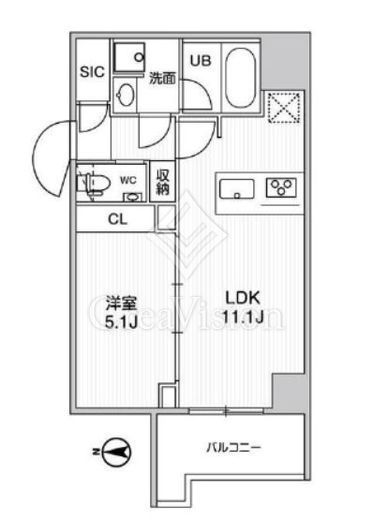 グラシアプレイス錦糸町　205号室　間取り