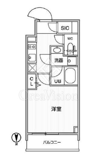 グラシアプレイス錦糸町　403号室　間取り
