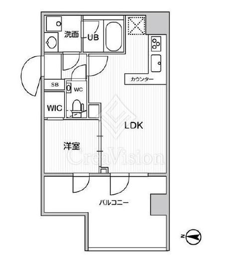 グラシアプレイス錦糸町　703号室　間取り