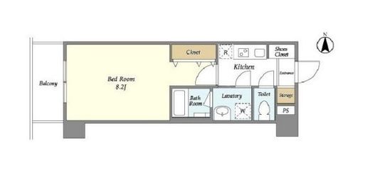 BLAU菊川　203号室　間取り