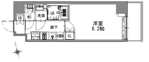 S-RESIDENCE浅草 (エスレジデンス浅草)　704号室　間取り