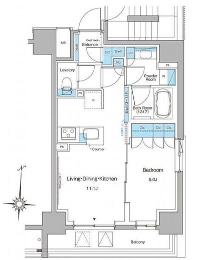 ブラウ菊川プレイス　904号室　間取り