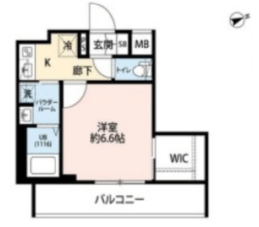 プレール・ドゥーク門前仲町3　703号室　間取り
