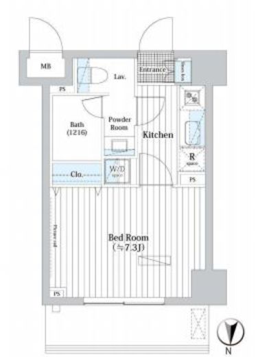 L・BASE押上North・South　S506号室　間取り
