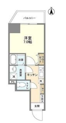 BLAU本所一丁目　404号室　間取り