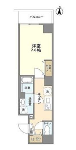 BLAU本所一丁目　603号室　間取り