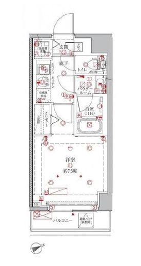 クレイシア浅草橋　702号室　間取り