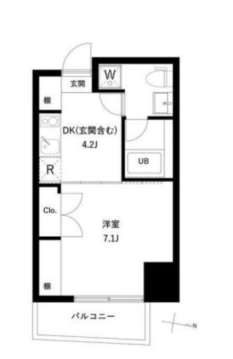 リテラス押上　402号室　間取り