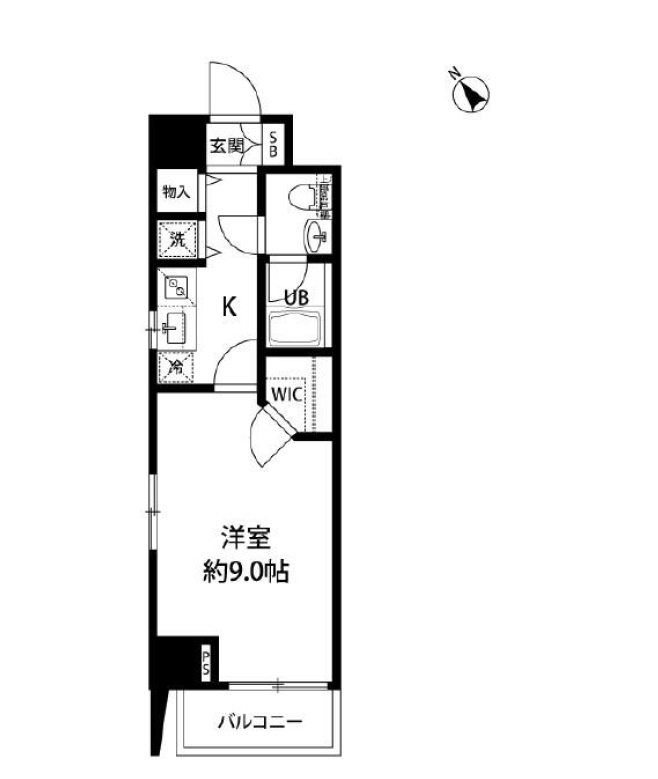 ルクレ日本橋馬喰町　602号室　間取り