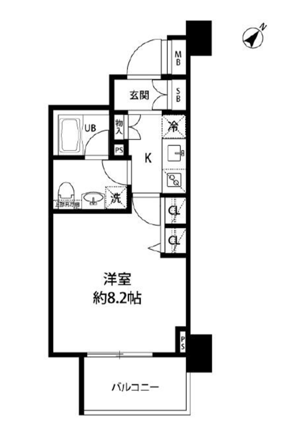 ルクレ日本橋馬喰町　309号室　間取り